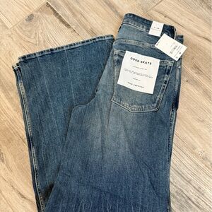 Good American Good Skate Wide Jeans *BNWT* Sz 2/26